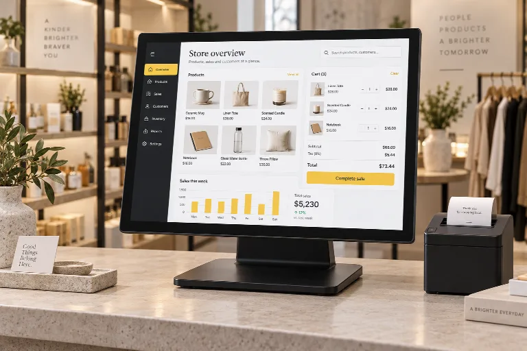 Concept visualization of Retail POS & Inventory Suite